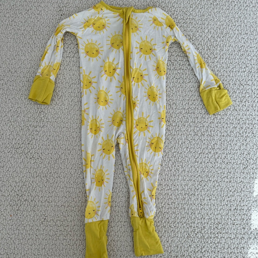 Little Sleepies Sunshine Zippie Pajamas 6-12M